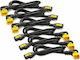 APC IEC C13 - IEC C14 Cable 1.2m Μαύρο AP8704R-WW