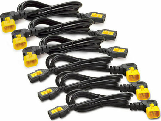 APC IEC C13 - IEC C14 Cable 1.2m Μαύρο AP8704R-WW