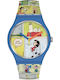 Swatch Смак! - Peanuts Мъжки Часовник 41мм На Батерия с Каучукова Каишка