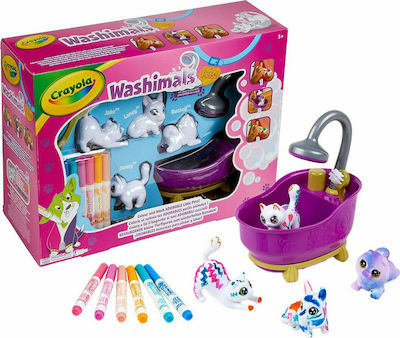 Crayola Παιχνίδι Μινιατούρα Washimals Set Pets Refresh για 3+ Ετών