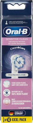 Oral-B Sensitive Clean Clean&Care Pro Technology XXXL Pack Ανταλλακτικές Κεφαλές για Ηλεκτρική Οδοντόβουρτσα 410782 10τμχ