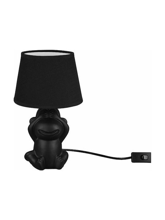 Trio Lighting Chita Ceramic Table Lamp for Socket E14 with Black Shade and Base
