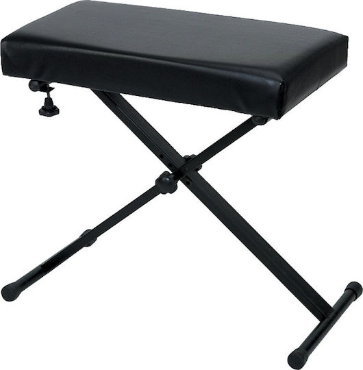 Gewa KB-40B Keyboard Bench Hocker Harmonium Verstellbares Schwarz L60xB32xH51-66cm