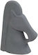 Espiel Decorative Horse made of Plaster in Grey 12cm 1pcs