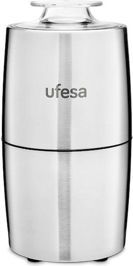 Ufesa MC0470 Ηλεκτρικός Μύλος Καφέ 200W με Χωρητικότητα 70gr Ασημί