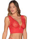 Luna Women's Bralette Bra Red