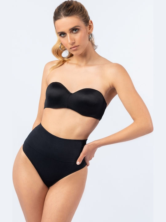Zeta Curves Trisha Slip Σύσφιξης Χωρίς Ραφές Μαύρο