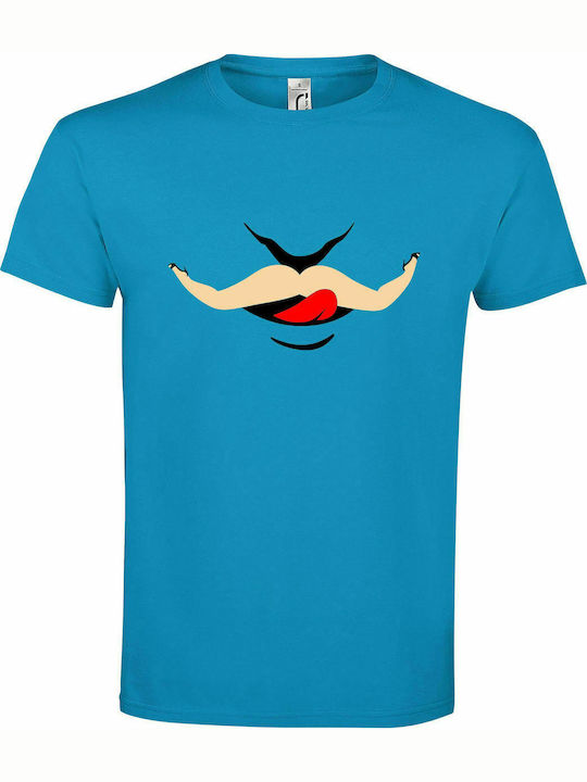 T-shirt Unisex " Kinky Lover ", Aqua