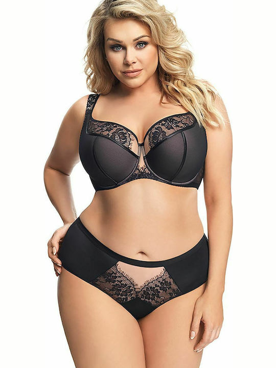 K647 Minimizer Minimizer Bra without Padding Underwire Black