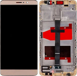 Οθόνη με Πλαίσιο για Huawei Mate 9 (Χρυσό)