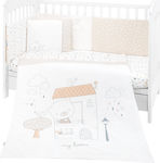 Kikka Boo Baby Crib Bedding Set My Teddy 6pcs White