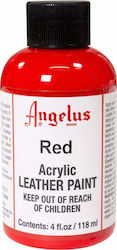 Angelus Acrylic Paint Liquid Craft Paint Red for Leather 118ml