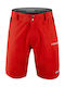 Force Blade MTB Herren Radbermuda mit Polster Rot