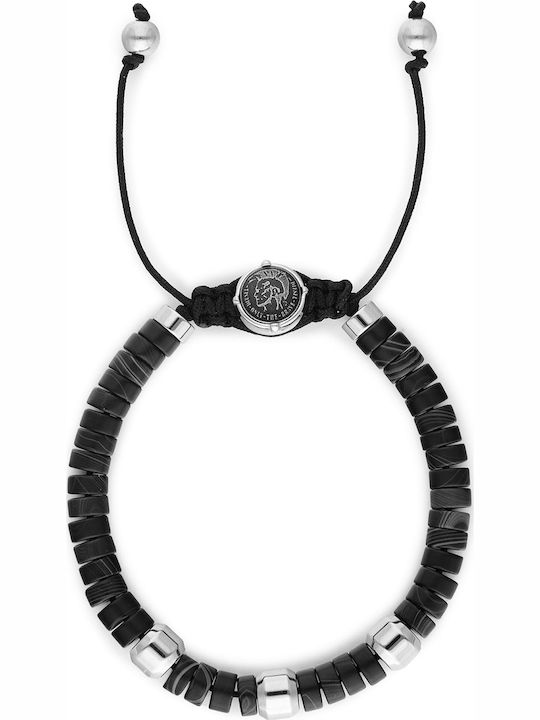 Diesel Men's Macrame Bracelet Made of Cord 25cm
