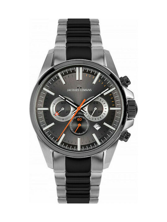 Jacques Lemans Liverpool Watch Chronograph Batt...