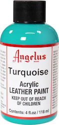 Angelus Acrylic Paint Liquid Craft Paint Turquoise for Leather 118ml