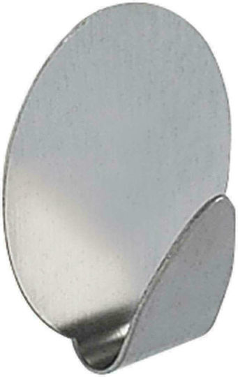 Dimitracas Round Haken Badezimmer Einzeln Aufkleber ​3.5x3.5cm Inox Silber