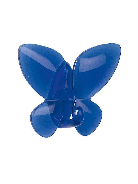 Dimitracas Mariposa Single Wall-Mounted Bathroom Hook ​8x6.5cm Blue