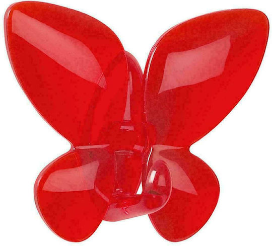 Dimitracas Mariposa 05211.002 Haken Badezimmer Einzeln Aufkleber ​8x6.5cm Rotes