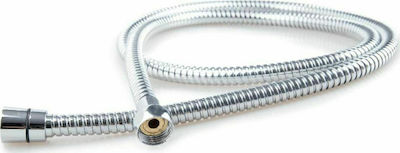 Dimitracas Metallic Shower Hose Silver Dual Flex 150cm