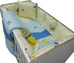 Beboulino Baby Crib Bedding Set Winnie the Pooh 8pcs Yellow