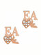 Emporio Armani Sentimental Earrings made of Steel Gold Plated with Stones