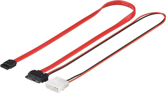 Goobay 7-Pin SATA II to 7-Pin SATA II Cable 0.3m Red (95713)