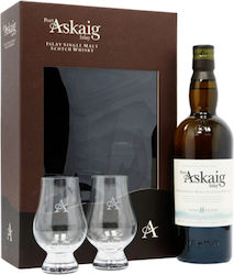 Port Askaig Gift Box 8 Y.O. Ουίσκι 700ml με 2 Ποτήρια Ουίσκι