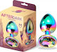 LateToBed Analspielzeug Mehrfarbiger Butt Plug mit Schmuckstück Größe M Mittel 8,2 cm
