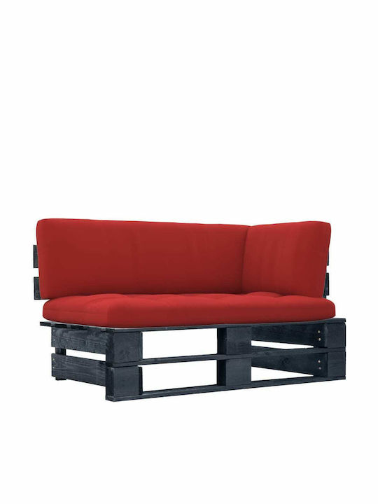 Corner Sofa Outdoor from Pallets with Pillows 110x65x55cm