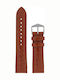 Hirsch Crocograin Medium Lederriemen Tabac Braun 20mm
