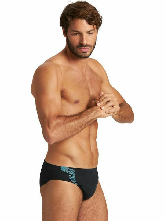 Arena Streak Herren Badehose Slip Schwarz
