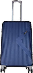 Ormi ESH312 Medium Travel Suitcase Hard Blue with 4 Wheels Height 64cm