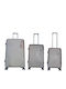Ormi ESH312 Hard Gold Suitcases Max Height 73cm With 4 Wheels Set 3pcs