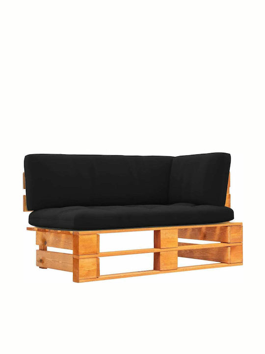Ecksofa Außenbereich aus Paletten mit Kissen 11...