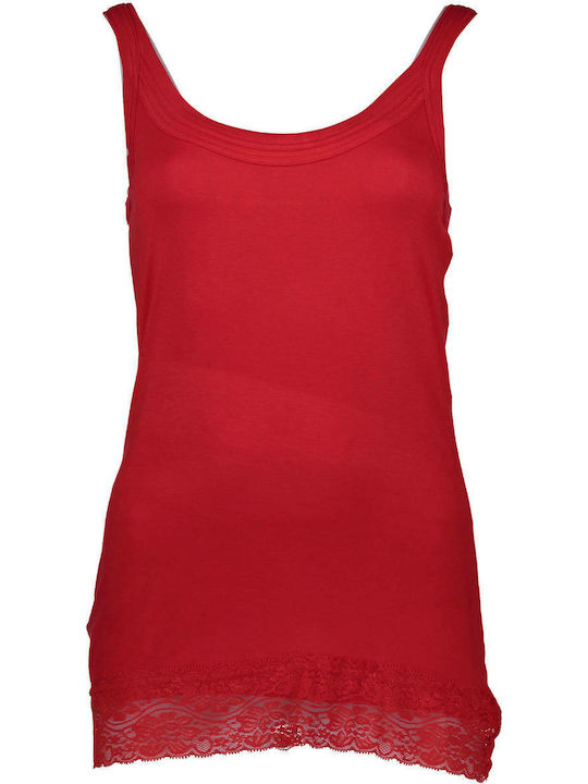 Silvian Heach Women's Cotton Blouse Sleeveless Fragola