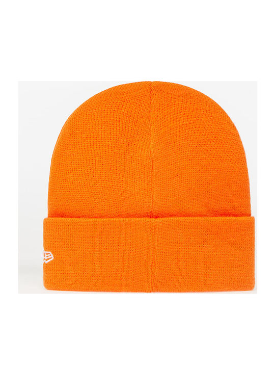 New Era Pop Short Cuff Beanie Ανδρικός Σκούφος Πλεκτός σε Πορτοκαλί χρώμα