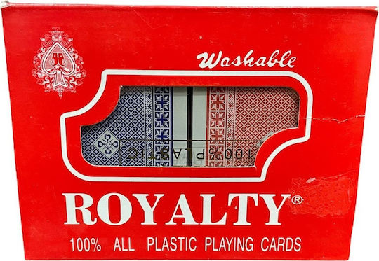 Argy Toys Royalty Set Plastic Card Deck Red/Blue 2pcs