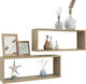 Shelves Wall Sonoma 2pcs 60x15x23cm