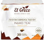 El Greco Black Tea Masala 20 Bags 26gr 20pcs