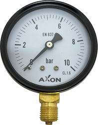 Axon Manometers Water Φ63mm 1/4" 0-10bar MAN-10 Axon Manometers Water Φ63mm 1/4" 0-10bar MAN-10