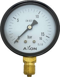 Axon MAN-16 Μανόμετρο Νερού Φ63mm 1/4" 0-16bar