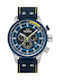 TW Steel Fast Lane Limited Edition Uhr Chronograph Batterie mit Blau Lederarmband
