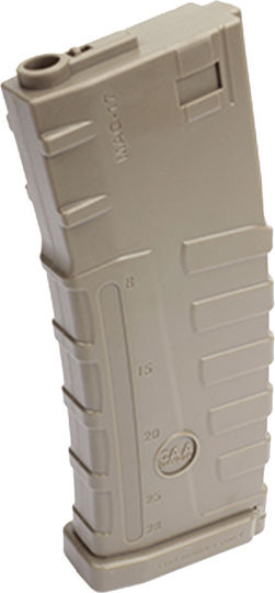 Asg Γεμιστήρας Soft. AEG, M4, CAA 140rds, Dark Earth