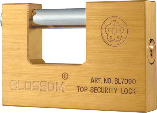 Blossom Steel Padlock Monoblock with Key 90mm 1pcs