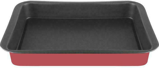 Pal Colors Aluminum Rectangular Baking Pan with Non-stick Coating Hibiscus 37x43cm