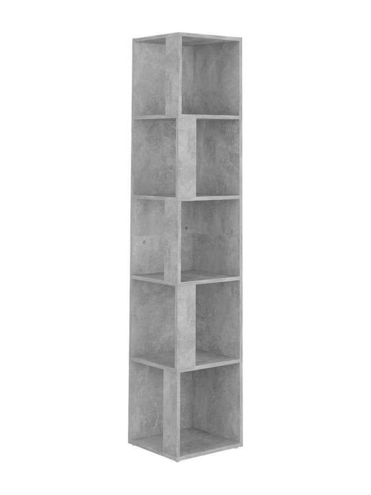 Corner Shelving Unit Floor White 33x33x164.5cm