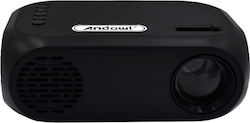 Andowl AUHL-526 Mini Projector Λάμπας LED Μαύρος