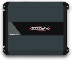 SounDigital Ενισχυτής Αυτοκινήτου SD800.4 EVO 4.0 4 Καναλιών