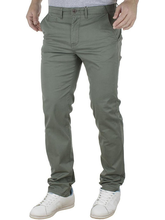 Double Pantaloni Chino Elastic Kaki